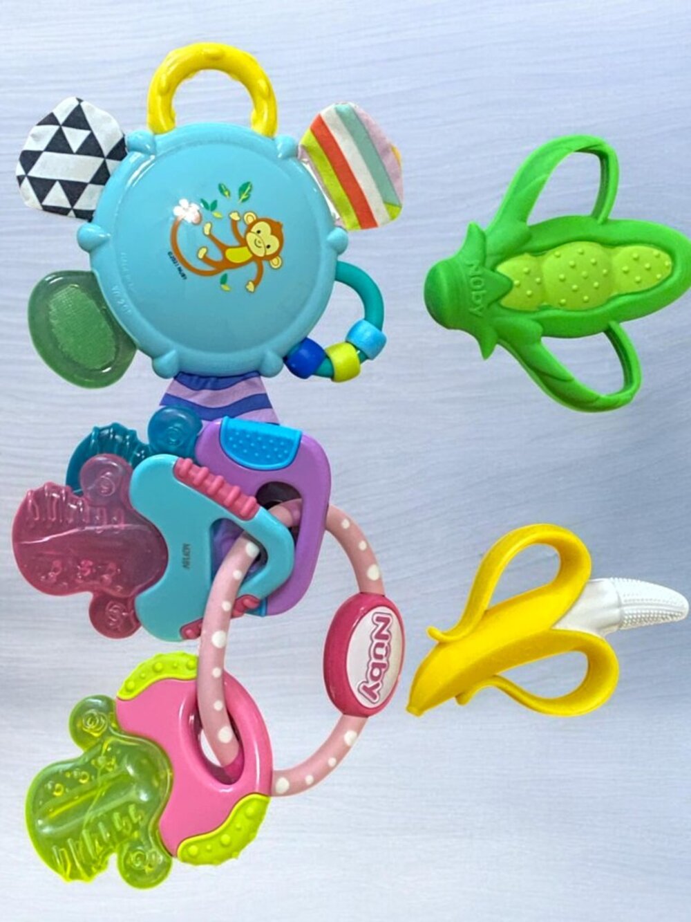 Baby Teether/Toy Lot - Lot of 4, Nuby and Infantino